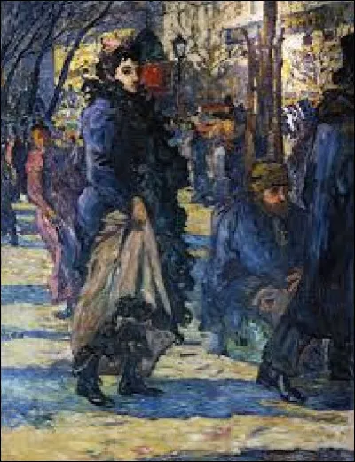 Et on clôt ce quiz avec le tableau intitulé ''Sur le Boulevard''. Réalisé en 1893, quel artiste est l'auteur de cette toile ?