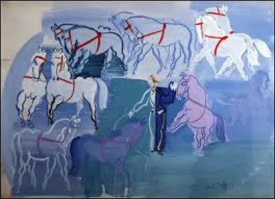 Réalisée en 1924, ''Chevaux de cirque'' est une toile de...