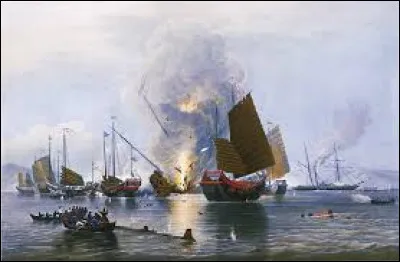 Quelle année marque le début de la première guerre de l'opium ?