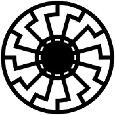 Le soleil noir est un symbole de mysticisme Dans quel pays, alors sous direction d'un parti extrémisme, a-t-il vu le jour ?