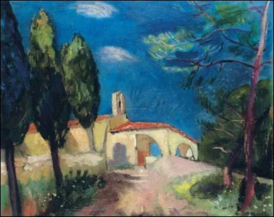 Qui a peint "La chapelle Sainte-Anne à St-Tropez" ?