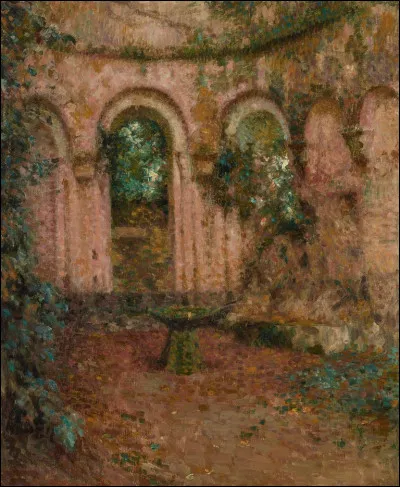 Qui a peint "La chapelle rose, Montreuil-Bellay" ?