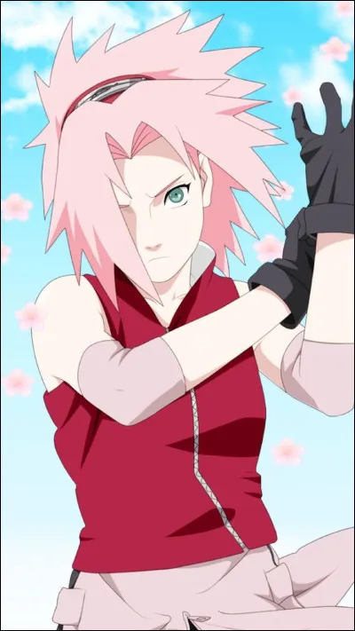 Voici une jeune fille qui s'entraînent durement pour devenir une très bonne ninja. Son mentor s'appelle Kakashi.
Quel est son nom ?