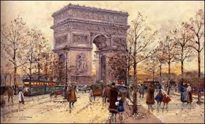 Quel impressionniste a peint ici l'Arc de Triomphe ?