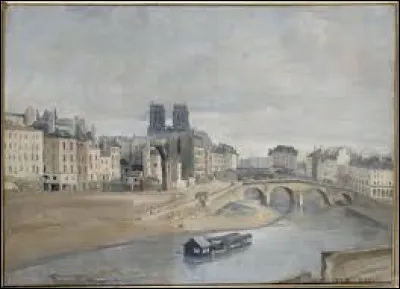 À quel membre de l'École de Barbizon doit-on ce tableau nommé ''Le Quai des Orfèvres et le Pont Saint Michel'', réalisé en 1833 ?