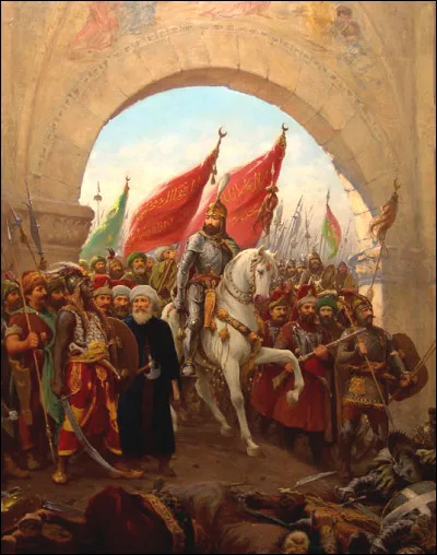 Par quelles troupes la ville de Constantinople est-elle conquise en 1453 ?