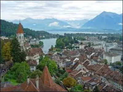 Cette ville suisse de 43 000 habitants est située au bord du lac du même nom ; son centre historique se trouve sur un îlot de l'Aar à la sortie du lac : c'est ...
