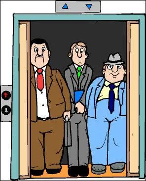 Dans l'ascenseur ou dans les transports publics, il est très impoli de fixer les gens du regard