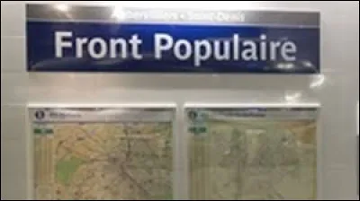 Station de la ligne 12, ''Front populaire'' fut inaugurée en 2012. En 1936, quel politicien dirigea le gouvernement du Front populaire ?