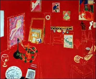 À célèbre quel peintre français doit-on ce tableau intitulé "L'Atelier rouge" ?