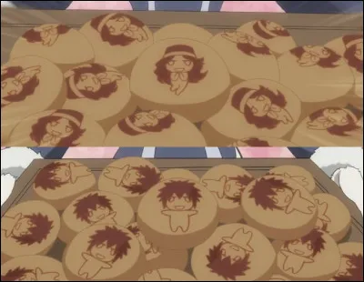 Dans larc pré-Tartaros, Jubia prépare des petits pains appelés Jubia-pain et Grey-pain.
Elle propose des Jubia-pain à Grey mais quelquun en mange avant lui. Qui ?