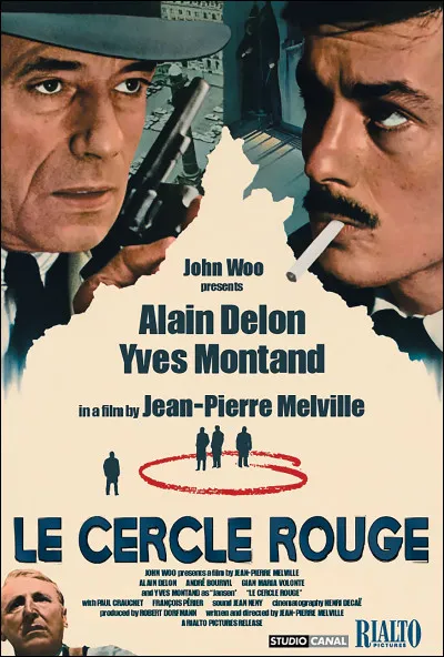 Film culte de Jean-Pierre Melville qui réunit trois monstres sacrés du cinéma "Le Cercle Rouge". Qui accompagnait Yves Montand et Delon dans cette aventure ?