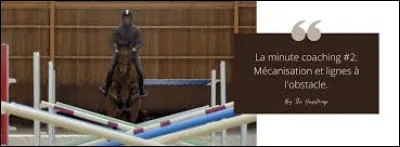 Pour passer une ligne d'obstacles il faut regarder...