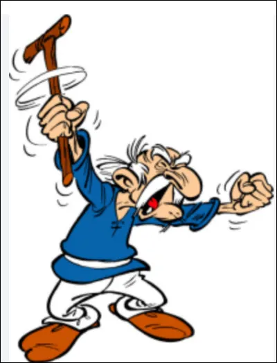 Qui est le vieux avec un canne ?