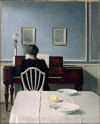 De quelle nationalité est le peintre Vilhelm Hammershoi connu pour ses peintures d'intérieur intimistes ?