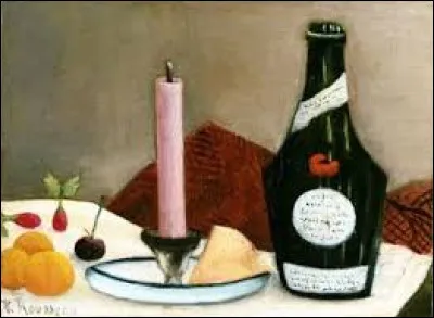 Quel naïf a réalisé cette toile nommée ''La Bougie rose'' ?