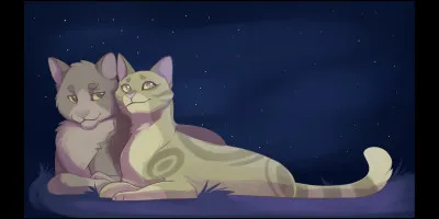 Un couple magnifique, composé d'une chatte écaille et d'un chat doré et tacheté.