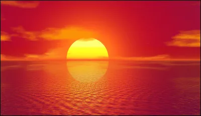 Le soleil est blanc.