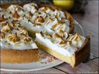 Que trouve-t-on sur cette tarte au citron ?