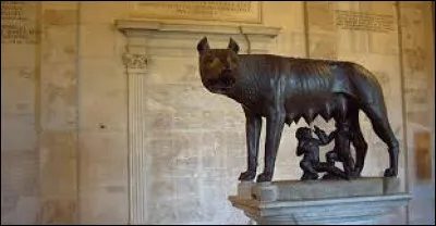 En quelle matière la Louve du Capitole est-elle conçue ?