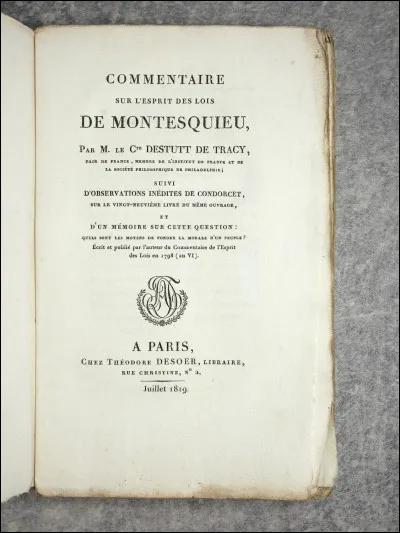 Et enfin, comment vois-tu les lois ?