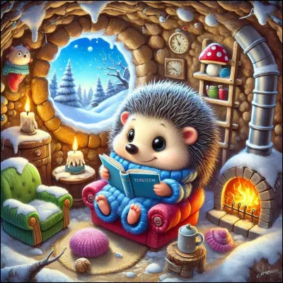 À quoi est occupé ce hérisson ?