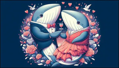 Enfin nous rencontrons un couple de baleines !