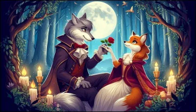 Et voil&agrave; du grand jamais vu ! Le loup et la renarde sont tomb&eacute;s amoureux !