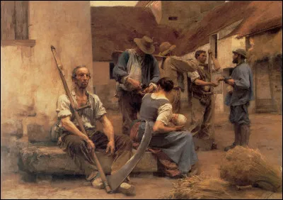 Quel peintre est l'auteur de la toile "La paye des moissonneurs" en 1882, oeuvre représentative du mouvement du naturalisme ?