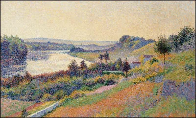 Quel peintre pointilliste français est l'auteur de la toile "La Seine à Herblay" en 1890 ?