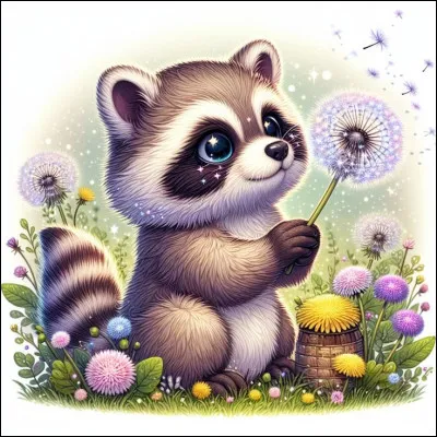 Il va souffler dessus, et elle s'envolera ! 
Sa fleur est jaune, ceci s'appelle l'aigrette, mais de quelle plante provient-elle (appelée en français pissenlit) ?