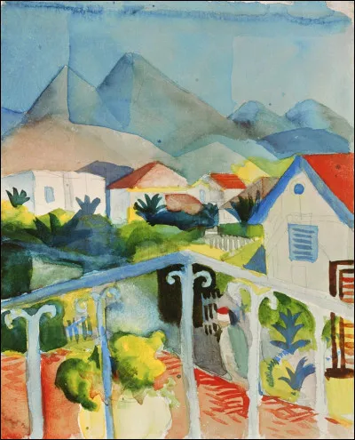 August Macke a profité de ses voyages pour représenter "Saint-Germain" près d'une ville connue pour sa Médina, un certain café des Délices à Sidi Bou Saïd... de quelle ville s'agit-il ?