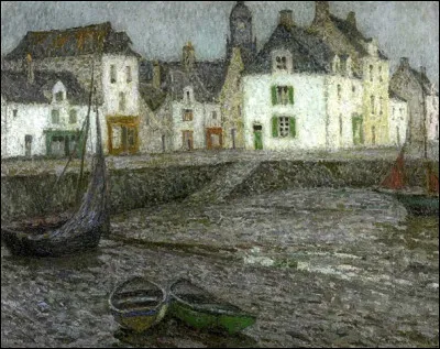 Et enfin on admire une uvre pointilliste de l'artiste Henri Le Sidaner, représentant les maisons des marins dans un village de la Loire-Atlantique :