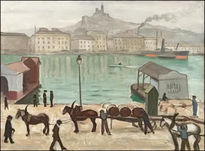 Voici une peinture d'Albert Marquet représentant le port et Notre-Dame de la Garde. Après avoir visité la célèbre basilique, vous pourrez aller déguster une incontournable bouillabaisse ! Dans quelle ville ?
