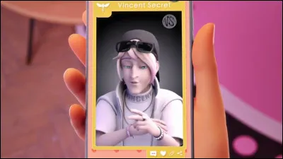 Sur le réseau social Zoo, quel est le thème animal de larrière-plan du profil de Vincent Asa ?