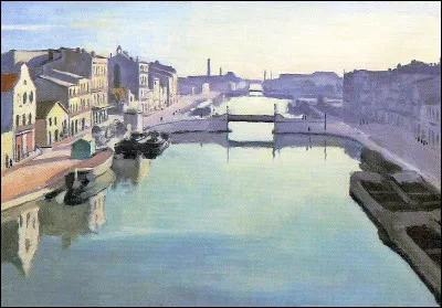Albert Marquet a représenté le canal de Beaucaire, dans une ville où l'on déguste des tielles !