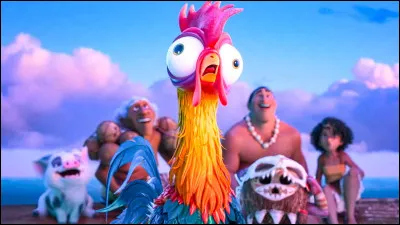 Que fait Hei Hei sur le bateau de Vaiana ?
