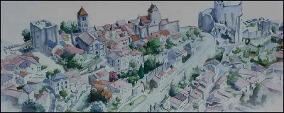 Quelle est cette commune possédant une manufacture de porcelaine et traversée par la Vienne dont on voit ici un imposant château et de nombreuses bâtisses ?