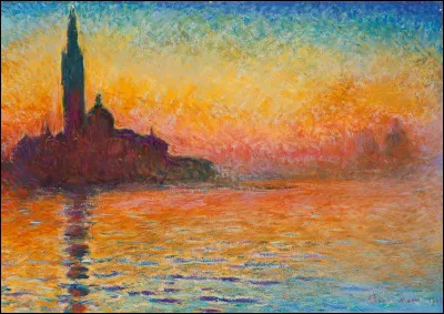Quel peintre impressionniste est célèbre pour ses paysages maritimes, tels que "Saint-Georges-Majeur au crépuscule" ou "La Plage de Sainte-Adresse" ?