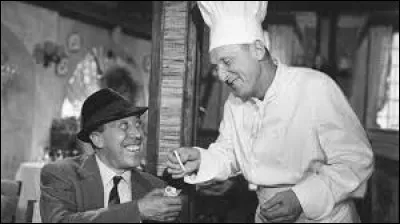Le film "La Cuisine à la margarine" réunit les acteurs Fernandel et Bourvil en 1963.