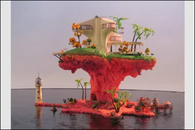 Quel groupe a sorti "Plastic Beach" en 2010 ?