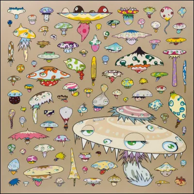 Quelle est la nationalité de Takashi Murakami, le peintre ayant réalisé une série d'uvres intitulée "Mushrooms" ?