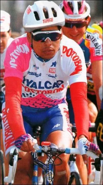 Vainqueur de la Route du Sud, coureur accrocheur et talentueux, il fit les beaux jours de l'quipe Postobon et termina 4me aux championnats du monde 91 et au Tour de France 93