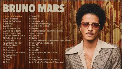 De quelle nationalité le chanteur Bruno Mars est-il ?