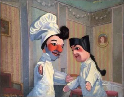 Quel est le nom du compagnon de la marionnette Guignol ?