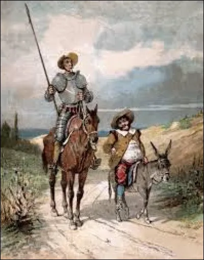 Je suis monté sur un âne, j'accompagne partout Don Quichotte. Qui suis-je ?