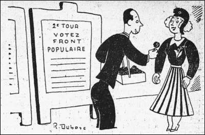 Quelle fleur symbolisa le Front populaire, dans les rassemblements et manifestations de 1936 ?