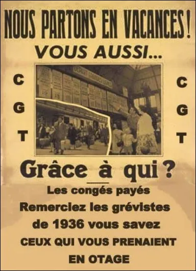 Combien de semaines de congés payés furent accordées aux travailleurs en 1936 ?