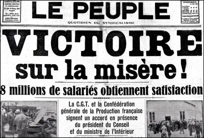 Quelle réforme concerna le temps de travail, sous le Front populaire ?