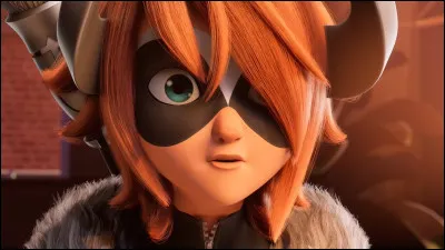 Quelle est la couleur de lencre du tampon du super-vilain ?